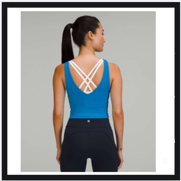Lululemon Power Pivot Ribbed Tank Top Poolside - Picture 2 of 4